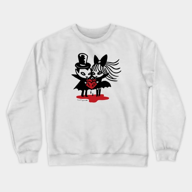 Vampire Love Crewneck Sweatshirt by MiznaWada